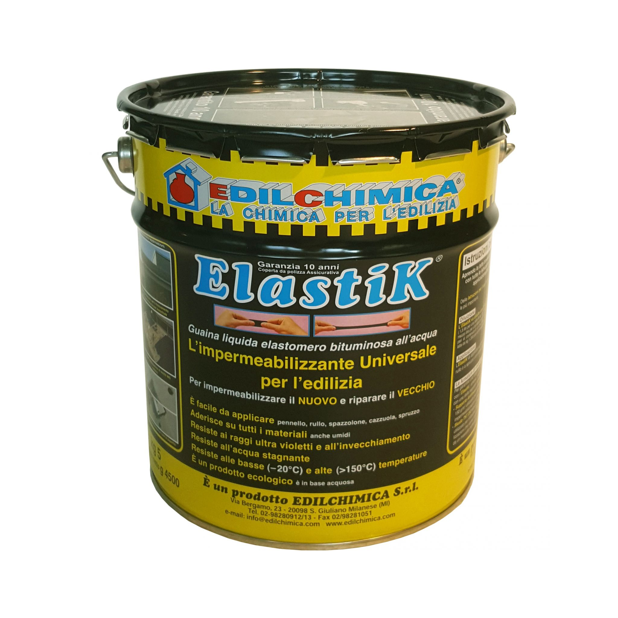 foto del prodotto edilchimica elastik guaina impermeabilizzante liquida elastica 5kg