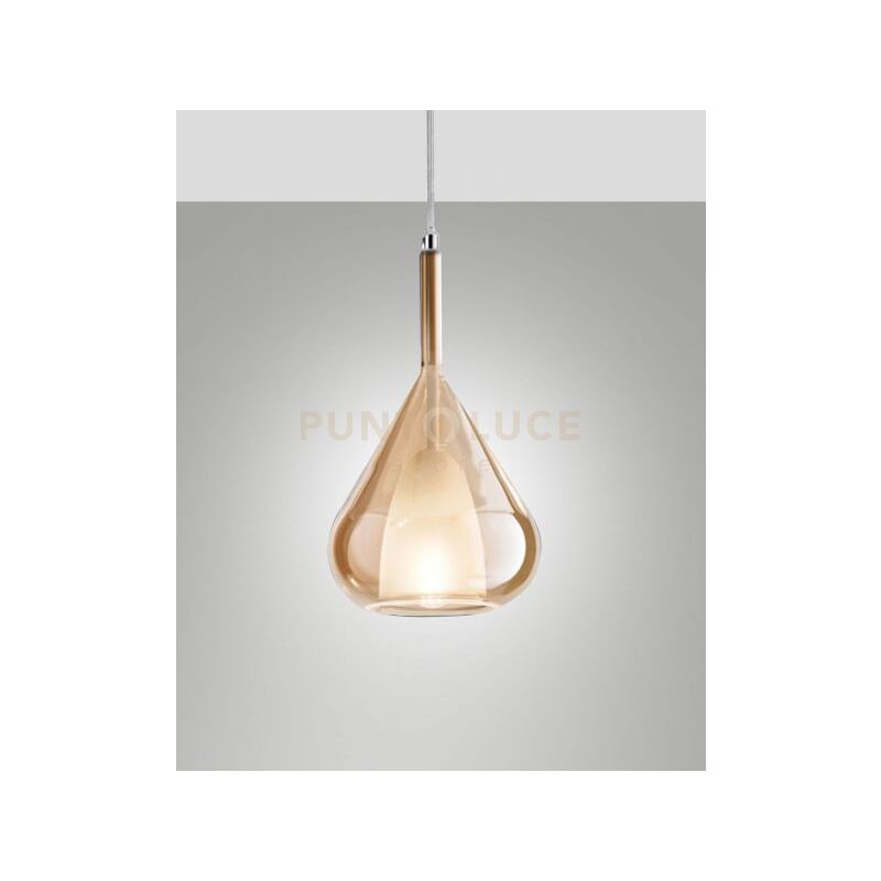 foto del prodotto edison 3481 59 125 vetro ambra piccolo completo di cavo x kit luci