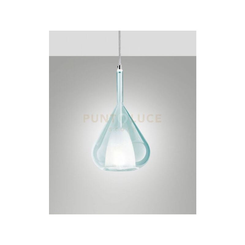 foto del prodotto edison 3481 59 244 vetro azzurro piccolo completo di cavo x kit luci