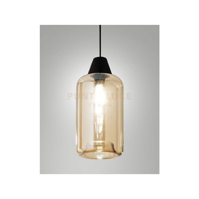foto del prodotto edison 3491 50 125 vetro ambra completo di cavo x kit luci d.18x31cm