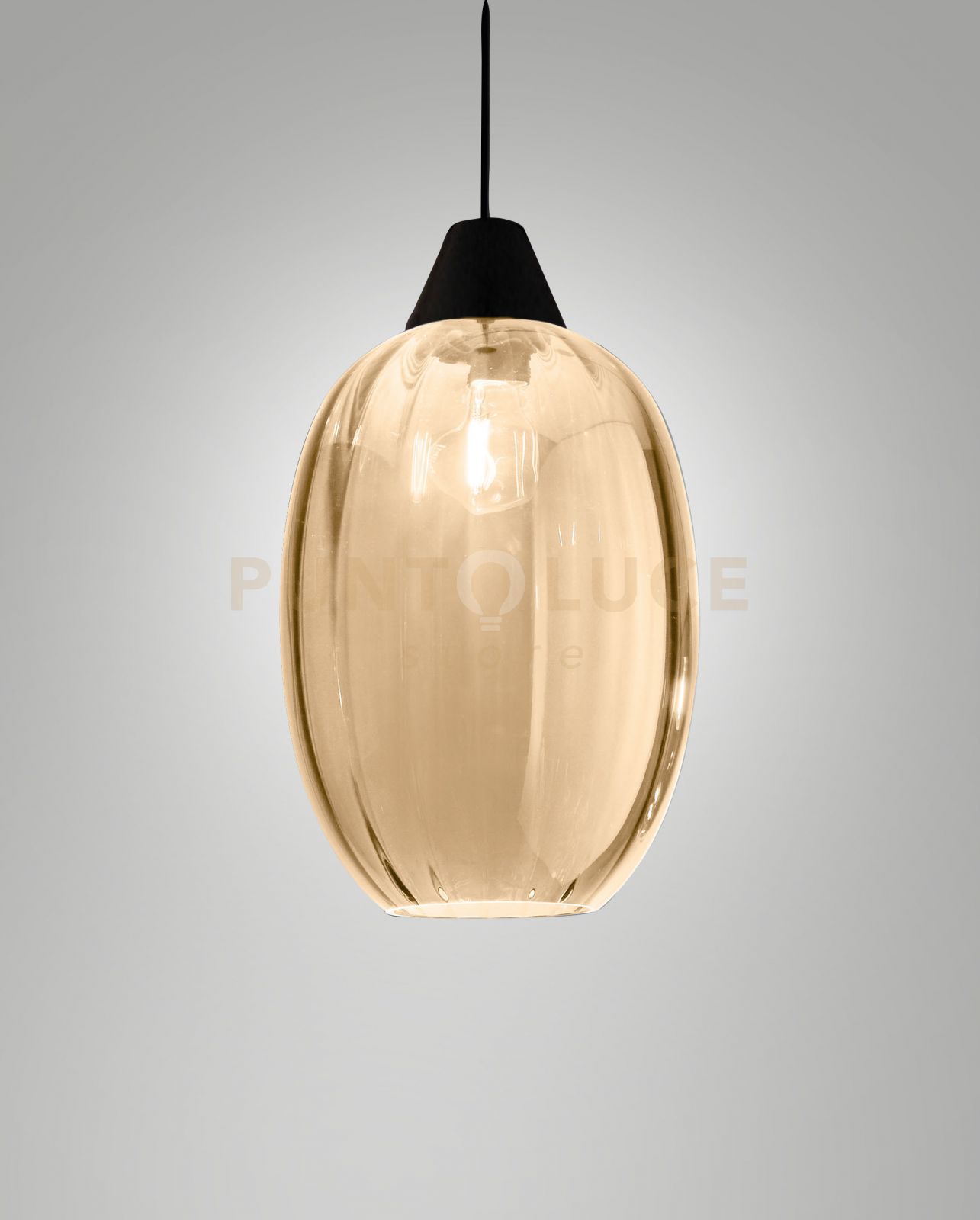 foto del prodotto edison 3519 50 365 vetro cognac completo di cavo x kit luci