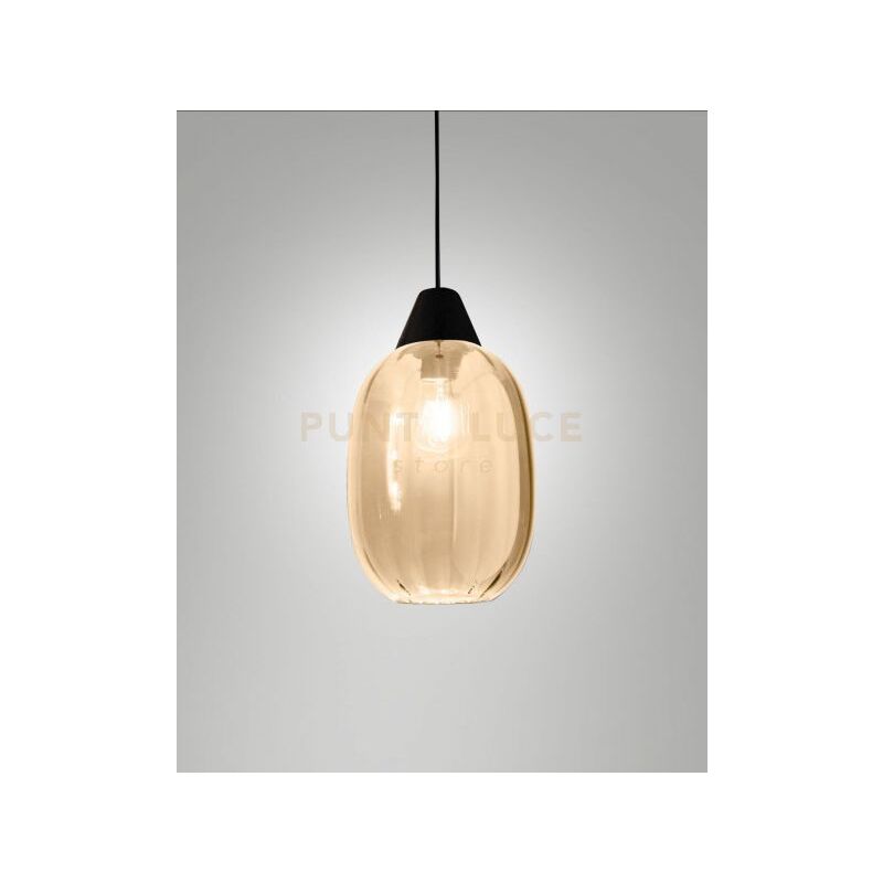 foto del prodotto edison 3519 59 365 vetro cognac piccolo completo di cavo x kit luci