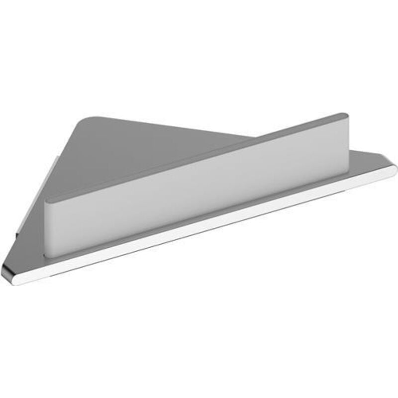 foto del prodotto edition 400 - mensola ad angolo con tergivetri, color argento bianco 11557170100 - keuco