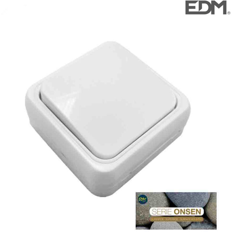 foto del prodotto edm 43161 interruttore da superficie serie onsen, multicolore