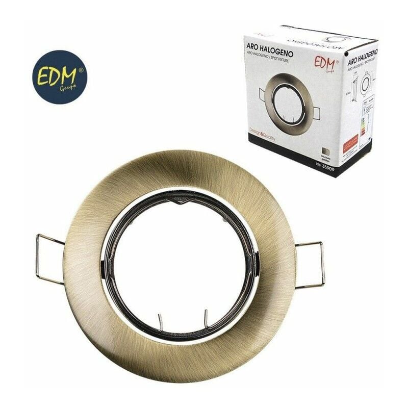 foto del prodotto edm anello oscillante alogeno in metallo colore oro antico 8,4 cm