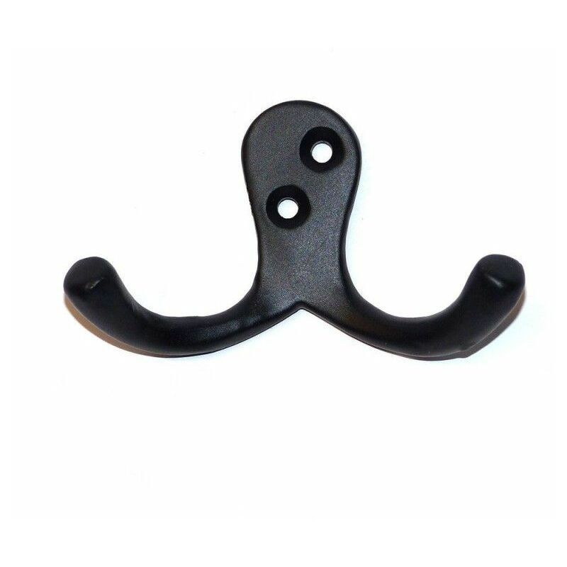 immagine 0 del prodotto edm appendiabiti doppio in alluminio nero