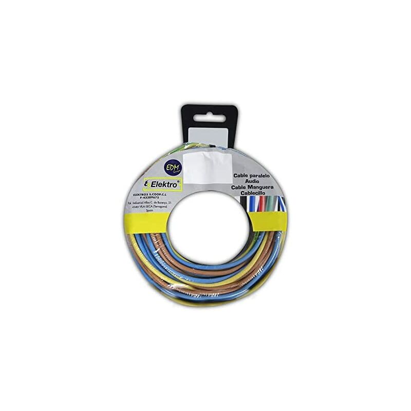 foto del prodotto edm avvolgicavo 2,5mm 3 fili az m t 5mts xcolor 15mts