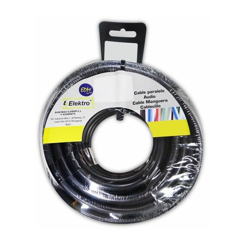 foto del prodotto edm avvolgicavo flessibile da 2,5 mm nero senza alogeni da 25 m