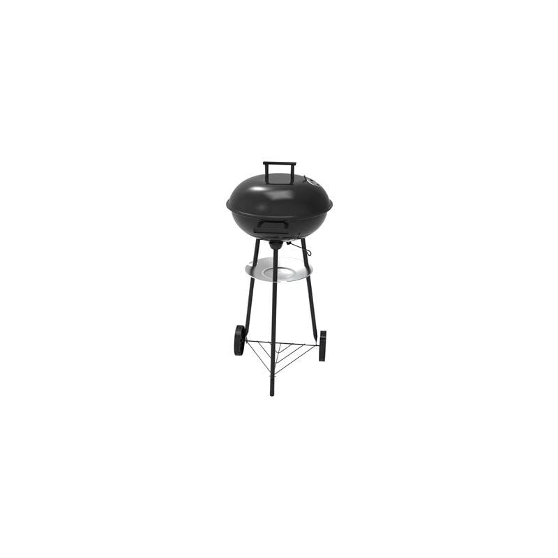 foto del prodotto edm barbecue portatile in acciaio a carbone chasico con coperchio 435mm