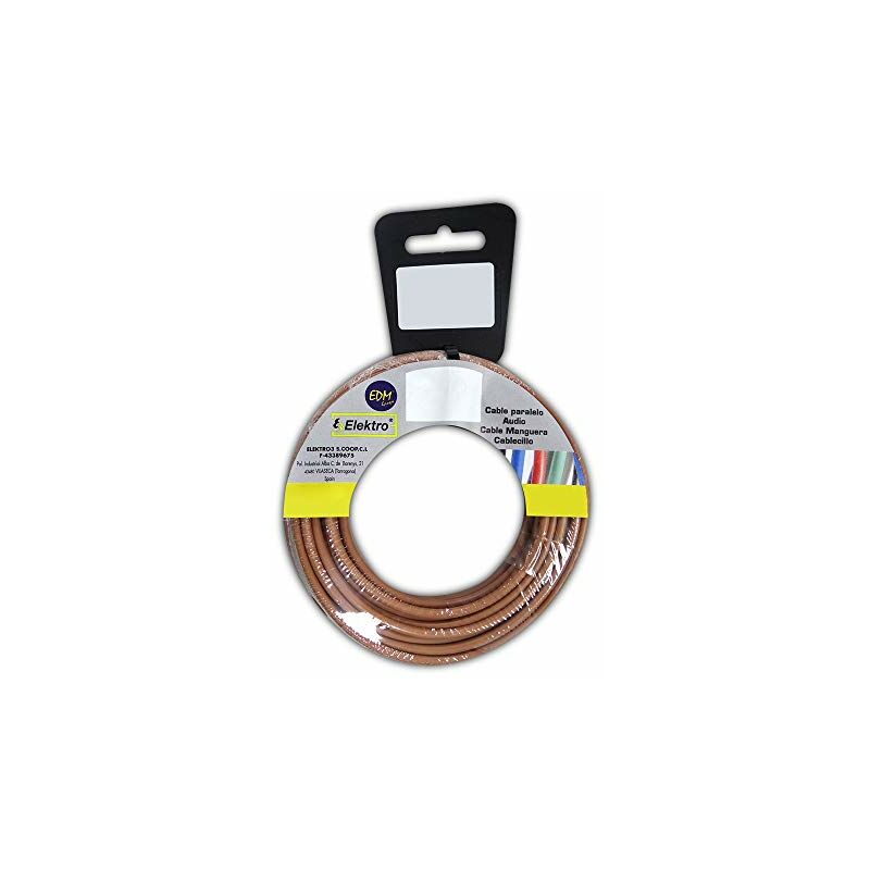 foto del prodotto edm bobina di cavo flessibile 1,5mm marrone 25mts senza alogeni