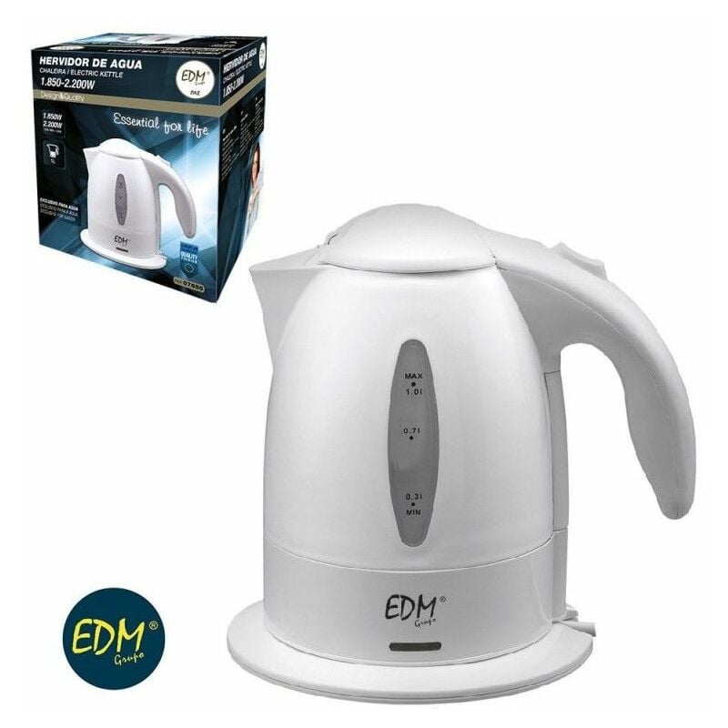 foto del prodotto edm bollitore elettrico per liquidi kettle 2200w 1 l 17,5x20cm