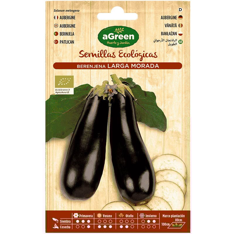 foto del prodotto edm - busta con semi ecologici di melanzane viola lunghe agreen