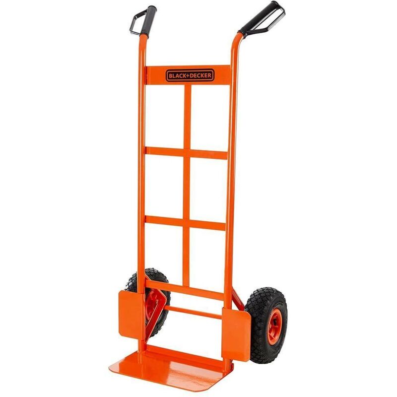 foto del prodotto edm carrello portapacchi portatutto 2 ruote portata 120kg black decker professionale