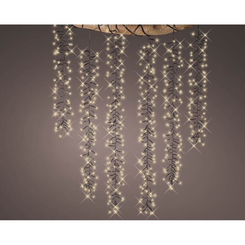 foto del prodotto edm cascata luminosa a led per decorazione, lunghezza 200 cm