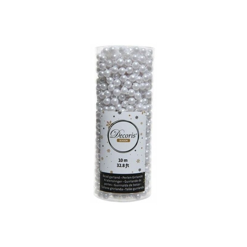 foto del prodotto edm catena decorativa natalizia a palline 10m colore bianco