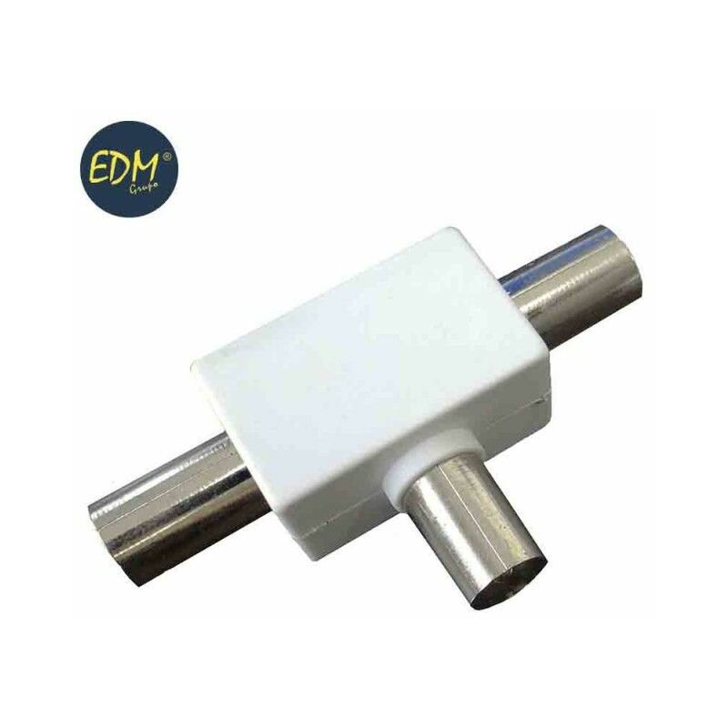 foto del prodotto edm collegamento tv 1 1 femmina 2 maschifralatn retragibile tv metallo cc 9 9,5 mmfralatn bianco