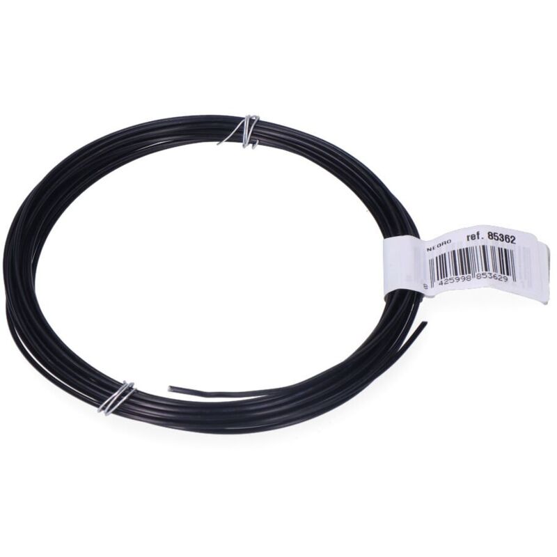 foto del prodotto edm - confezione 1 unità. rotolo di filo di alluminio 1,5 mm 5 m nero