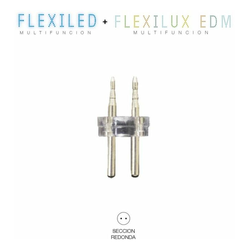 foto del prodotto edm connettore flexilux tubo flessibile 13mm 2 vie punta diritta 