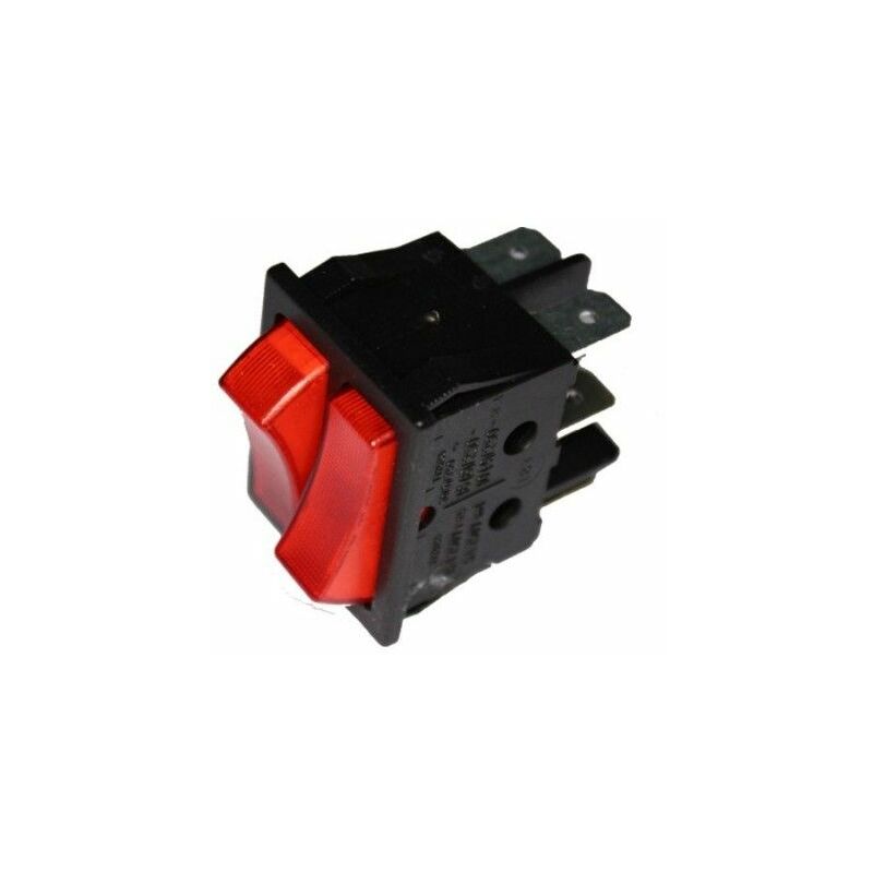foto del prodotto edm doppio interruttore luminoso da incasso 16a retrattile 