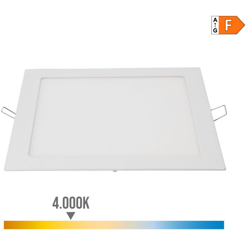 foto del prodotto edm downlight led incorporato 20w 4000k 1500lm bianco 22x22cm