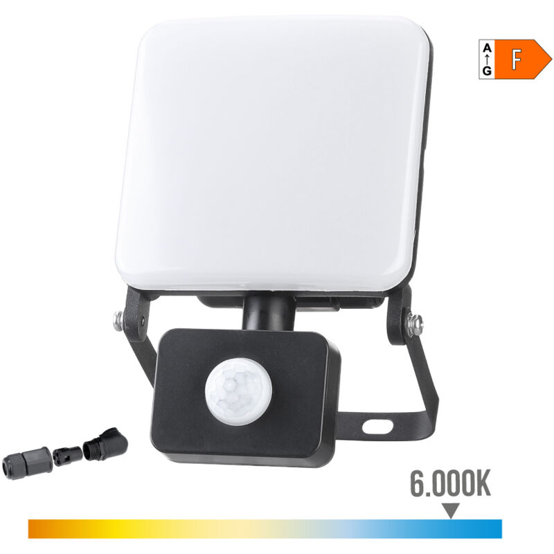 foto del prodotto edm faretto led 20w 1560lm 6000k luz fria con sensore senza cornice