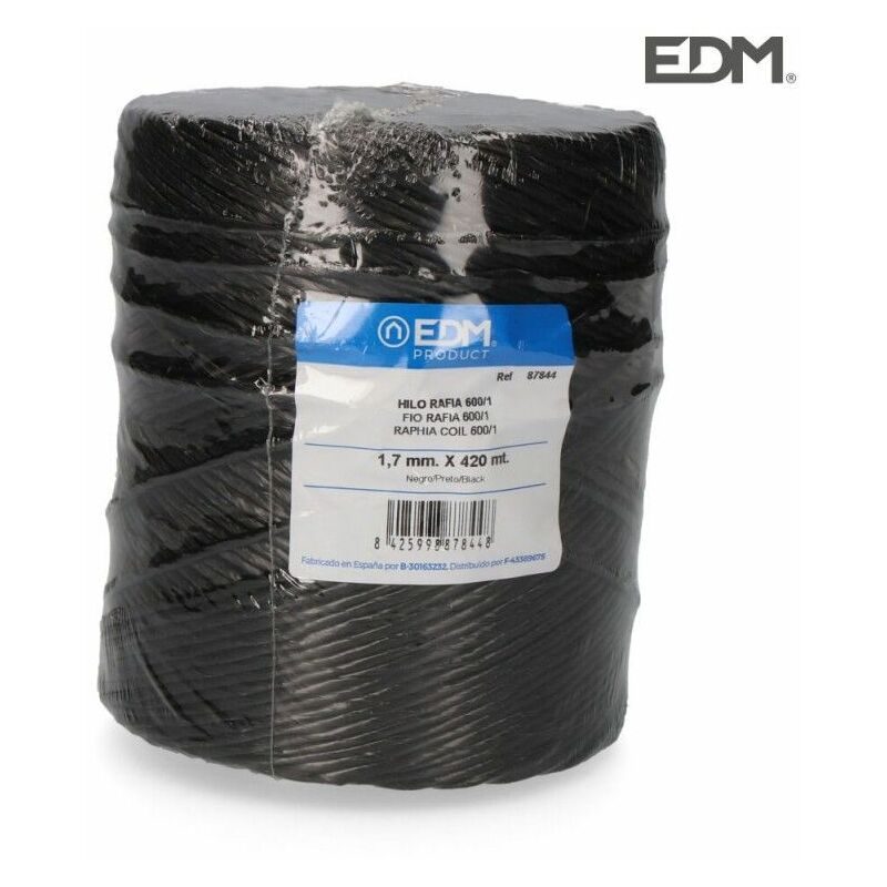 foto del prodotto edm filo di rafia per elettroerosione 600 1 bobina da 750 g 420 m nero