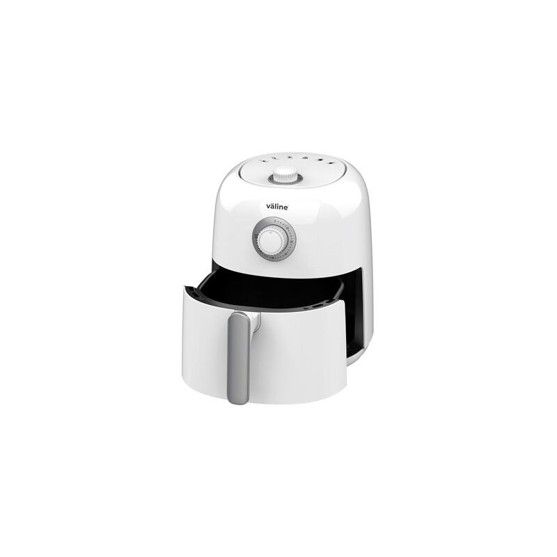 foto del prodotto edm friggitrice ad aria sabiri con maniglia e gambe antiscivolo 1450w 230v ip20 273x304x210mm colore bianco e argento
