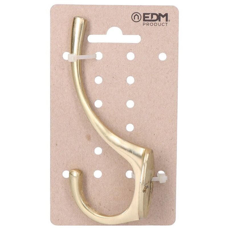 foto del prodotto edm - gancio in ottone lucido su cartoncino per appendere