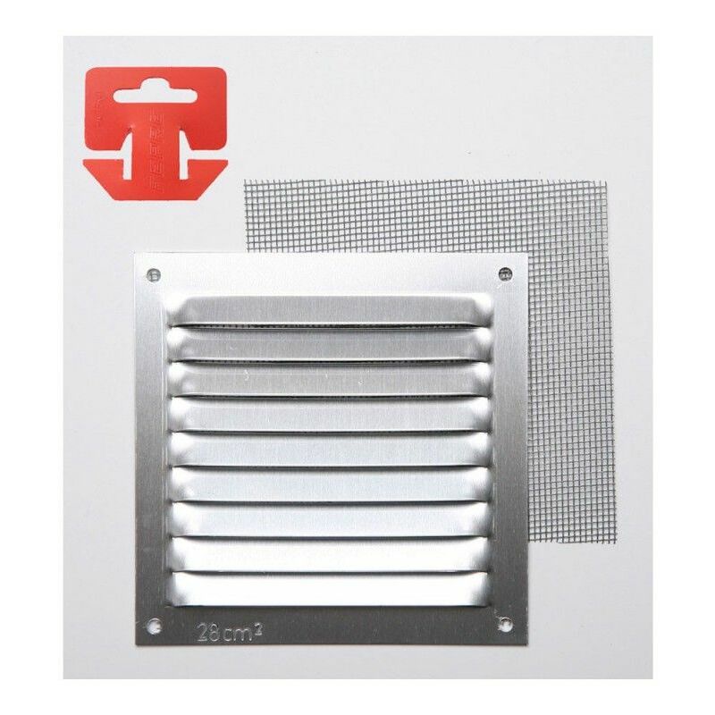 foto del prodotto edm griglia con zanzariera alluminio 0,6 naturale 100x100mm g 