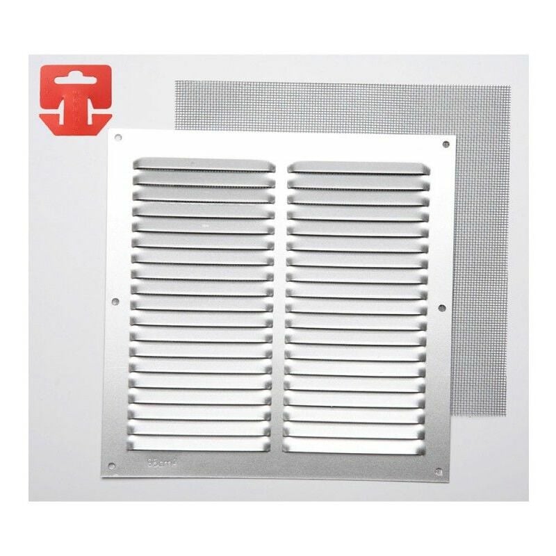 foto del prodotto edm griglia con zanzariera alluminio 0,6 naturale 200x200mm g 