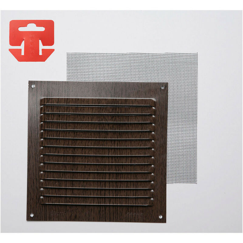 foto del prodotto edm griglia di separazione in alluminio mosquito legno wenge 150x150mm
