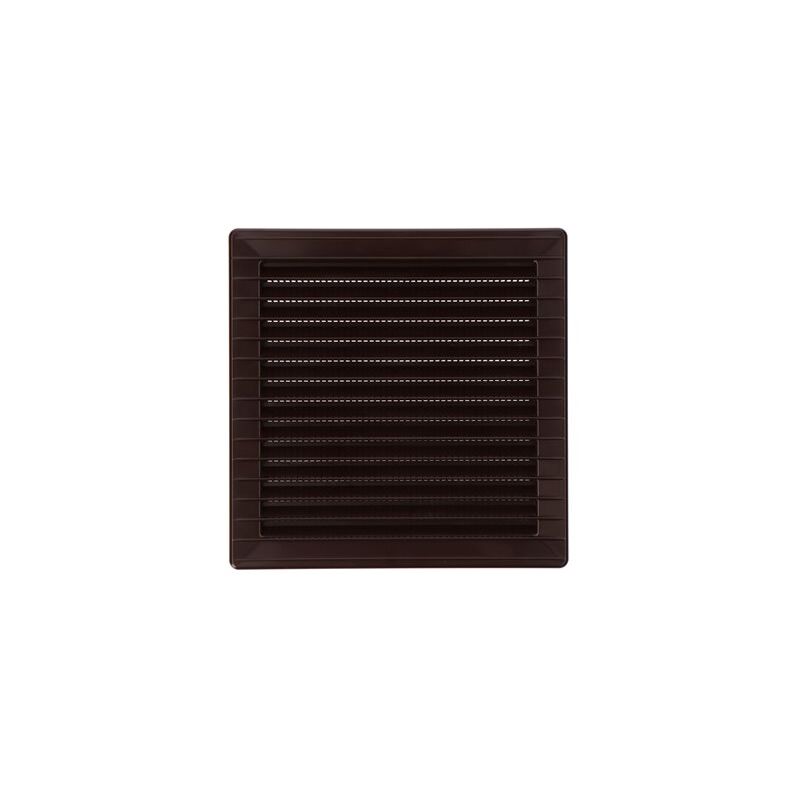 foto del prodotto edm griglia di ventilazione quadrata da incasso 14x14cm con zanzariera in abs colore bianco 17x17x1cm