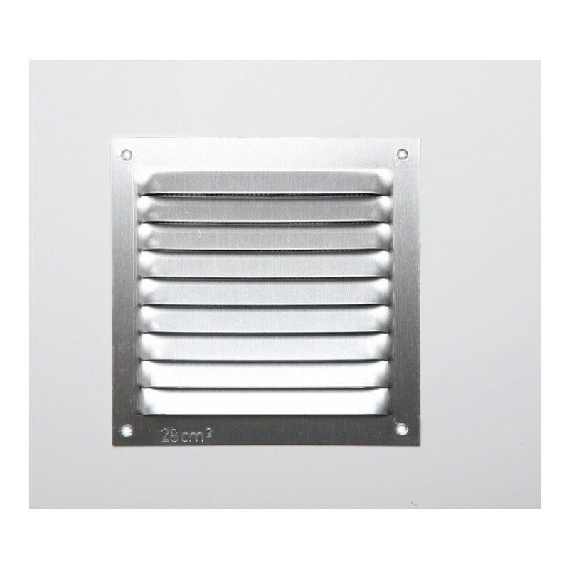 foto del prodotto edm griglia senza bordo in alluminio 0,6 naturale 100x100mm