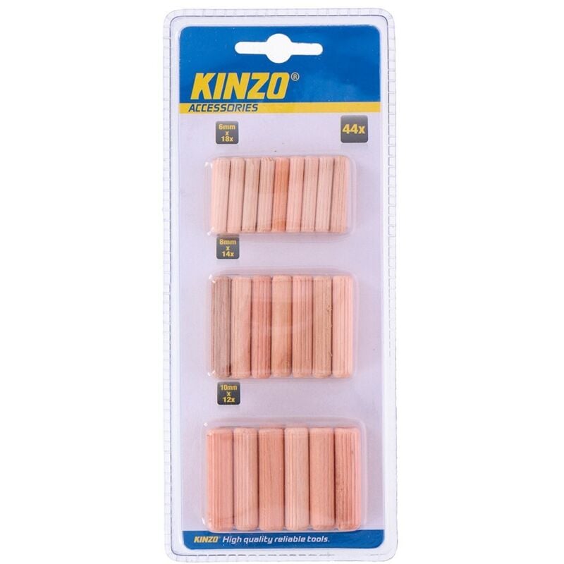 foto del prodotto edm - kit da 44 pezzi in legno fralatn 3 taglie fralatn legno chiaro fralatn kinzo