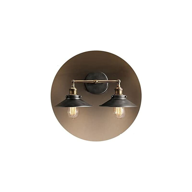 foto del prodotto edm lampada da parete doppia vintage e27 60w 63x15x29cm