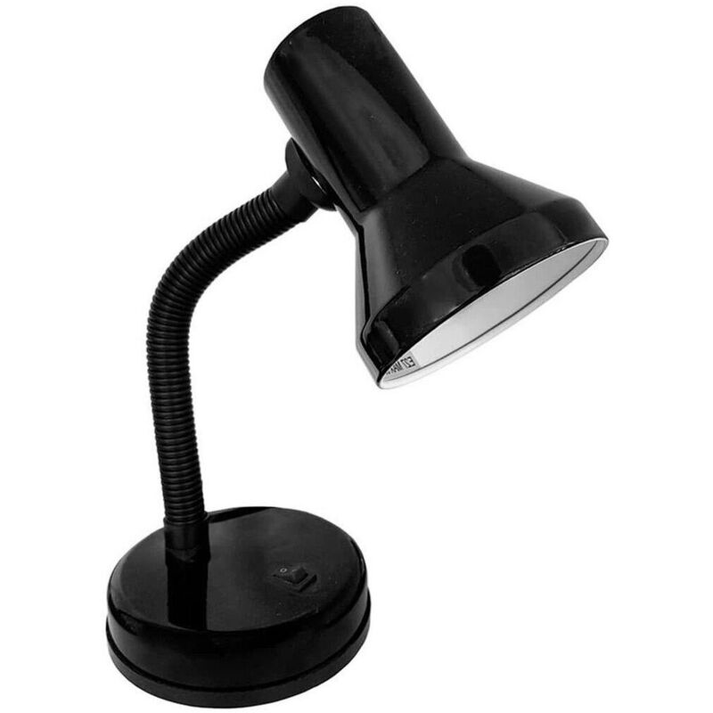 foto del prodotto edm lampada da scrivania 30250 london nero metallo 60 w 12,5 x 20 cm e27 flexo lampada da scrivania 1 unit 
