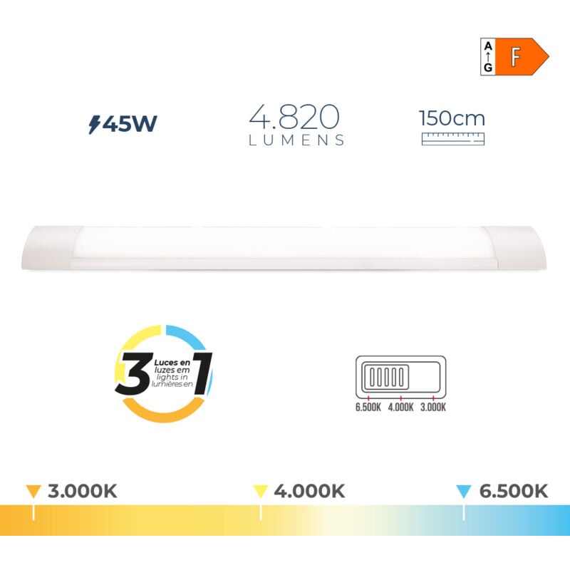 foto del prodotto edm lampada led 31867 f 45 w 4820 lm 3000 k 4000 k 6500 k marca prodotto ean 8425998318678