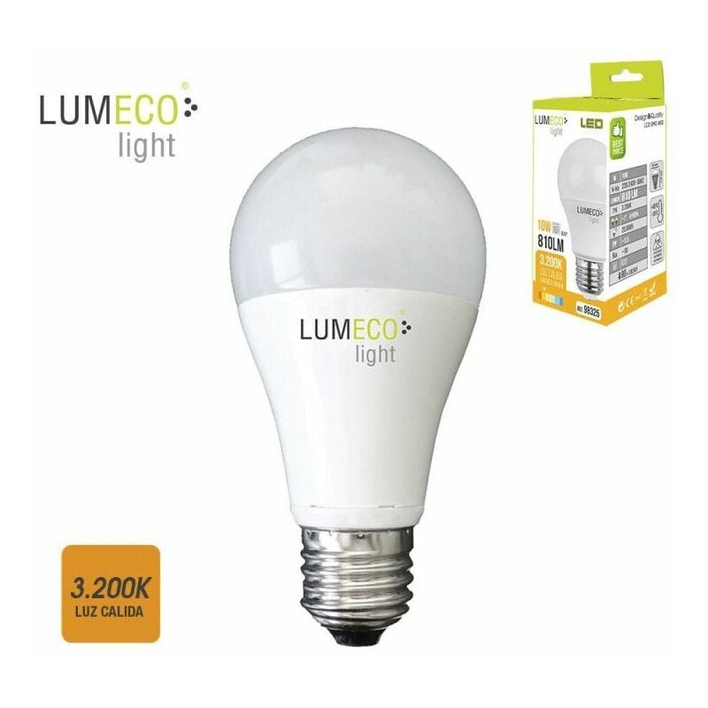 foto del prodotto edm lampada led e27 10w 9 932lmfralatn 3200kfralatn luce calda10, 6x10,8cm