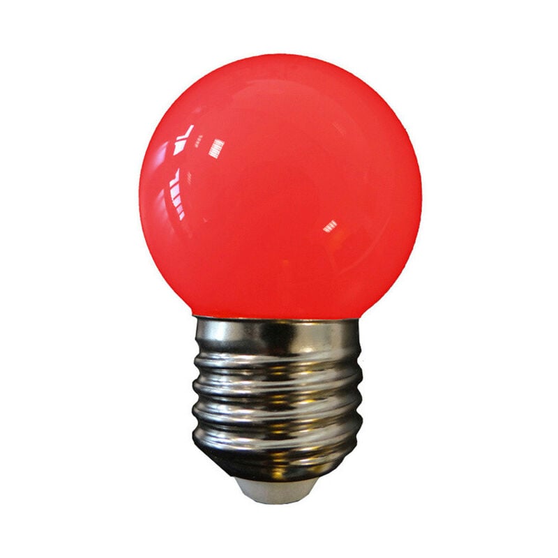 foto del prodotto edm lampada led sferica e27 1 1w rossa 80 80lm 45x69mmfralatn