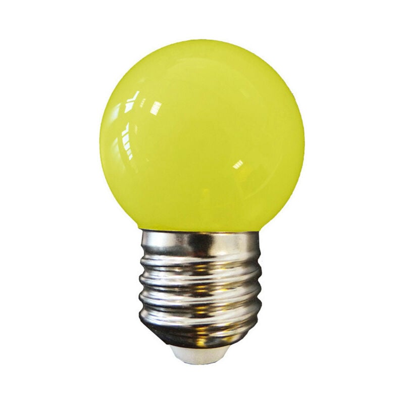 foto del prodotto edm lampada led sferica e27 1 1wfralatn giallo 80 80lm 45x69mmfralatn