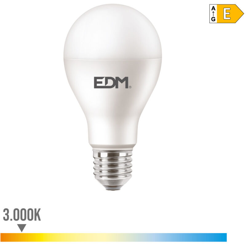 foto del prodotto edm lampada led standard e27 15 15w 1900 1900lm 3000 3000kfralatn luce calda 6,8x12,8cm