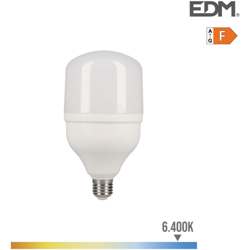 foto del prodotto edm lampadina industriale a led e27 30w 2400lm 6400k luce fredda 10x20cm