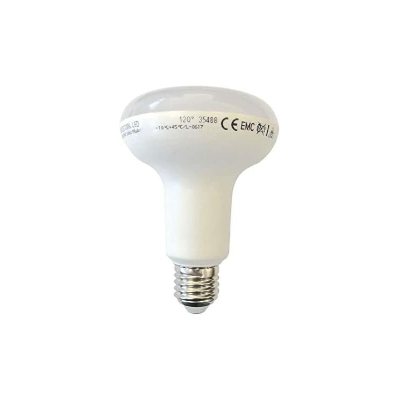 foto del prodotto edm lampadina led 35489 f 12 w 75 w 80 w e27 1055 lm 9 x 12 cm riflettore 6400 k 