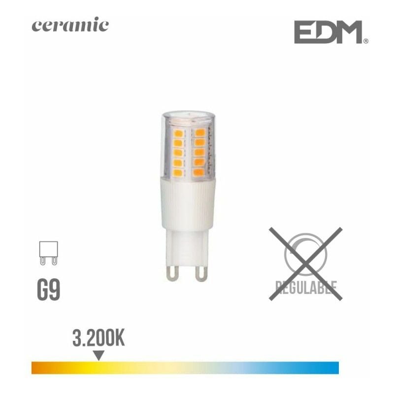 foto del prodotto edm lampadina led g9 5.5w 650lm 3200k luce calda base ceramica 1.8x5.4cm