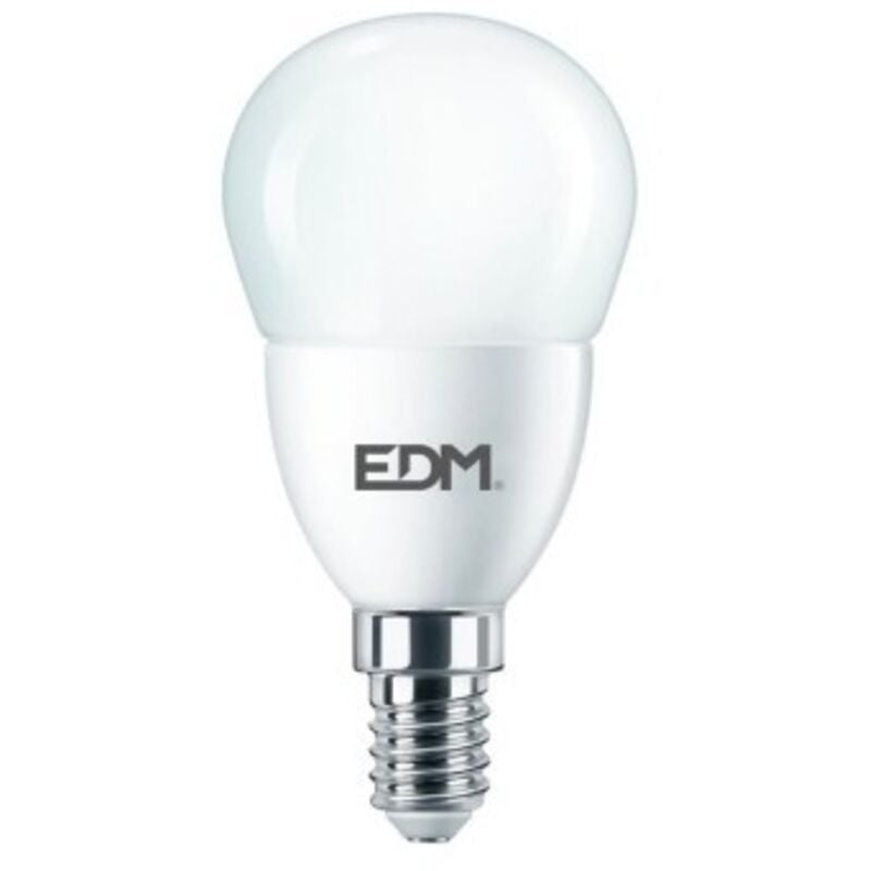 foto del prodotto edm lampadina led sferica e14 7w 806lm 4000k luce naturale 4.8x9.5cm