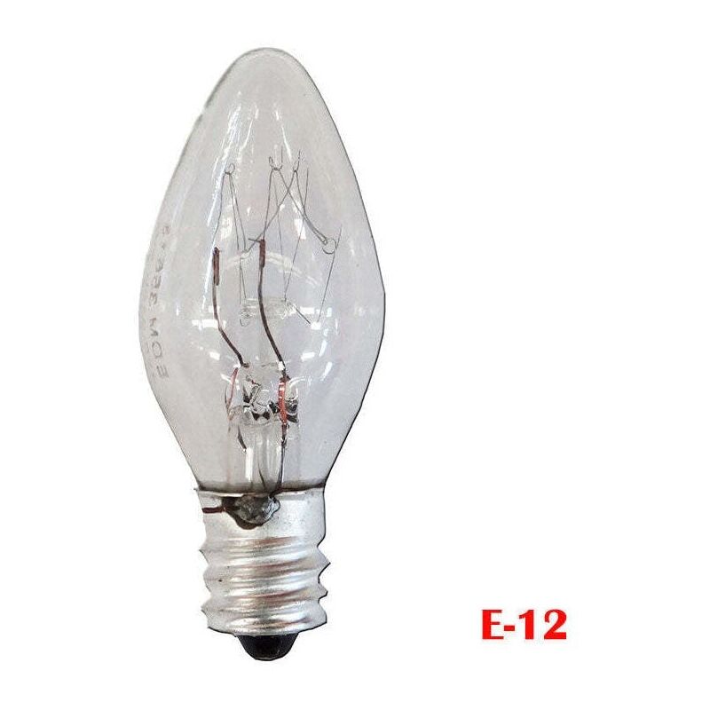 foto del prodotto edm lampadina mini candela trasparente 7w e 12