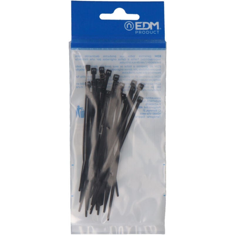 foto del prodotto edm legami in nylon 100 100x2,5 mm fralatn alta qualit fralatn blister 25 unit fralatn