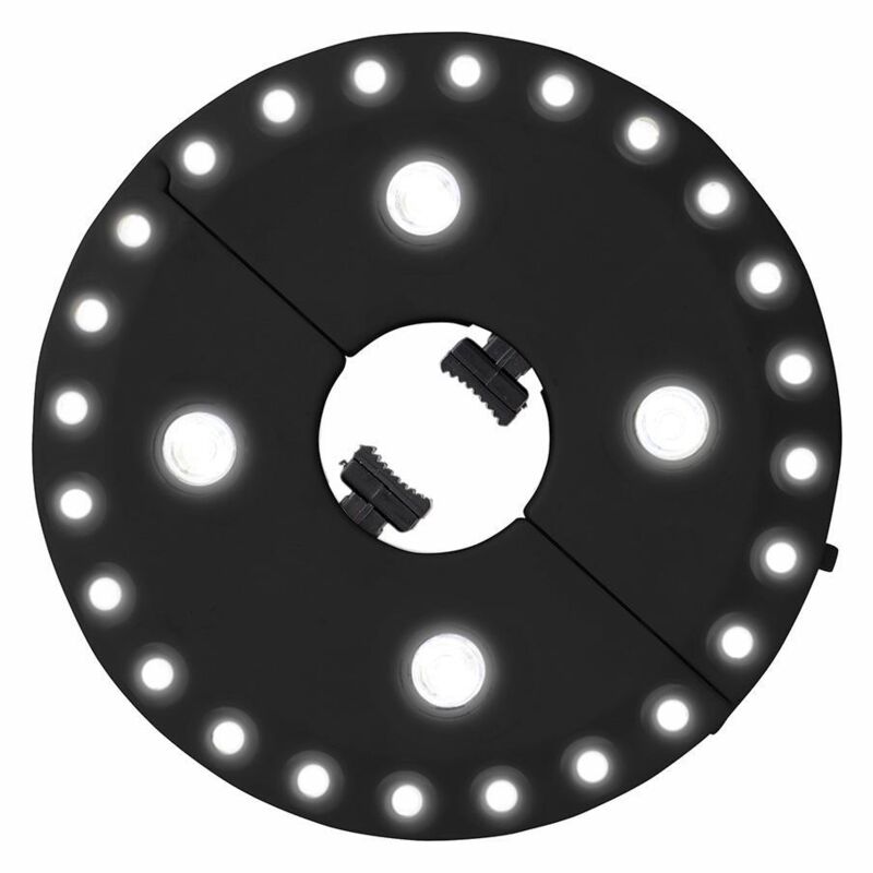 foto del prodotto edm - luci per l'interno dell'aletta parasole 16cm con batterie 4xaa non incluse