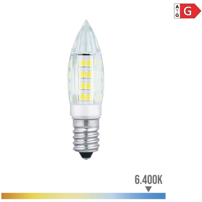 foto del prodotto edm mini lampadina a led e14 3 3w 250 250lm 250 6400kfralatn luce fredda 1,6x6,8cm