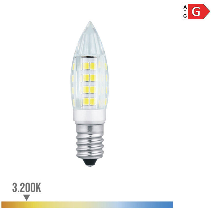 foto del prodotto edm mini lampadina a led e14 3w 280lm 3200k luce calda 1,6x6,9cm